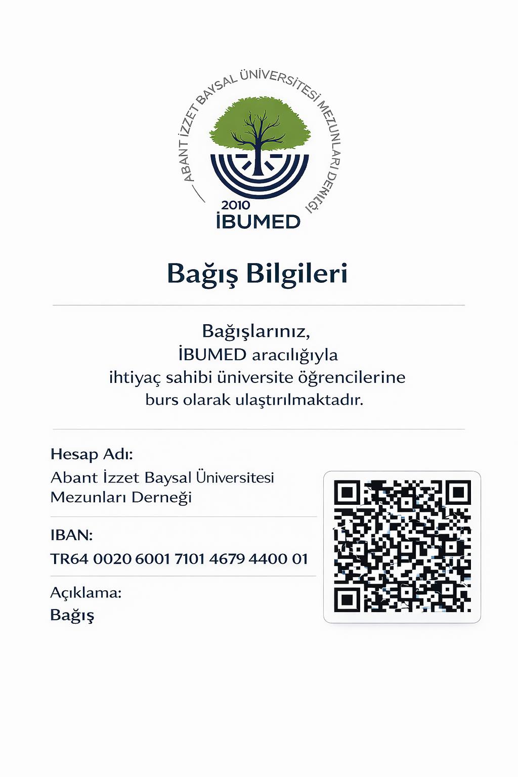 İbumed Bağış Bilgileri